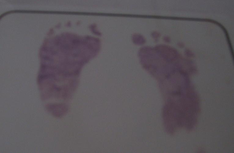 Nathan's footprints